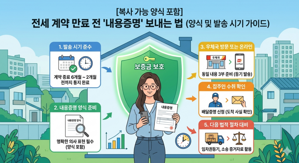 전세 계약 만료 전 '내용증명' 보내는 법