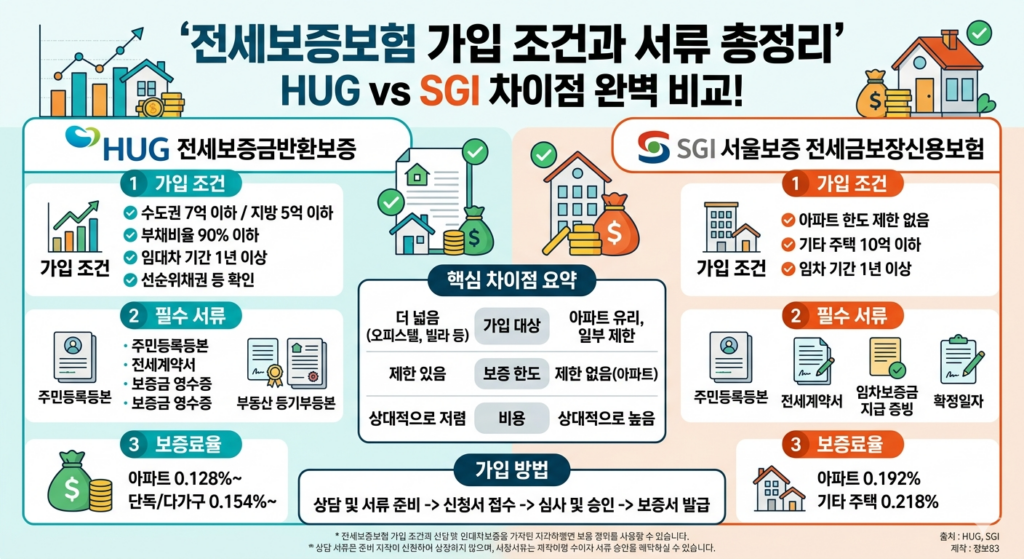 전세보증보험 가입조건과 서류