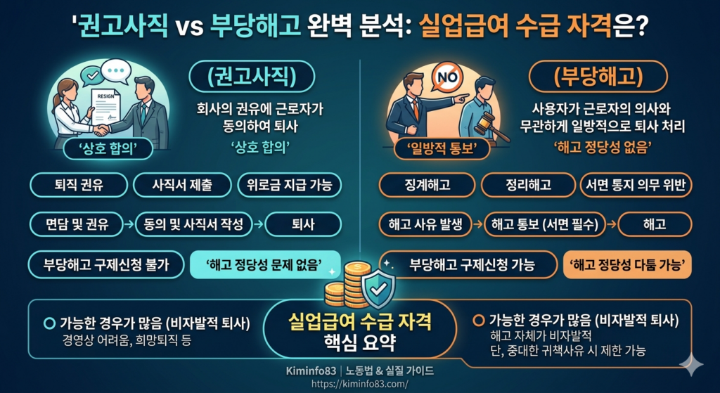 권고사직과 부당해고의 차이점 완벽 분석