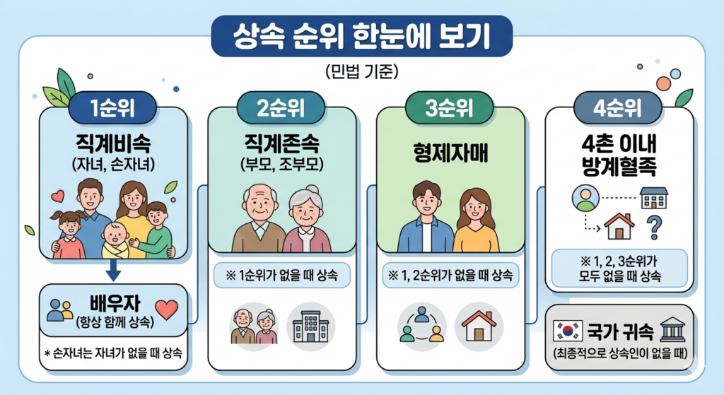 집주인 사망시 상속 순위