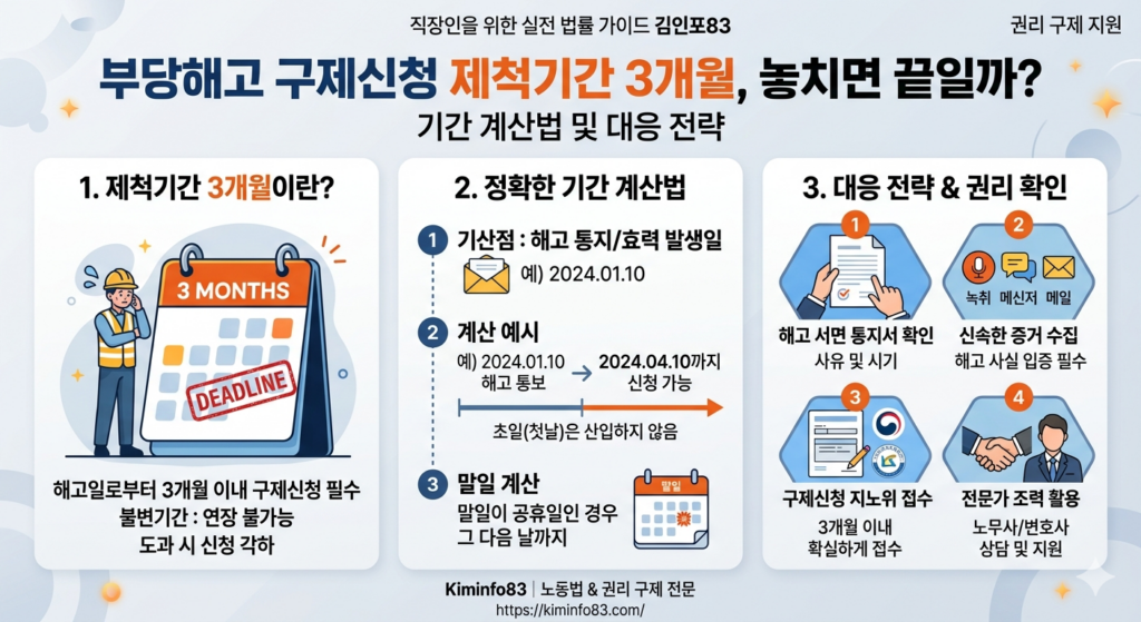 부당해고 구제신청 제척기간 3개월