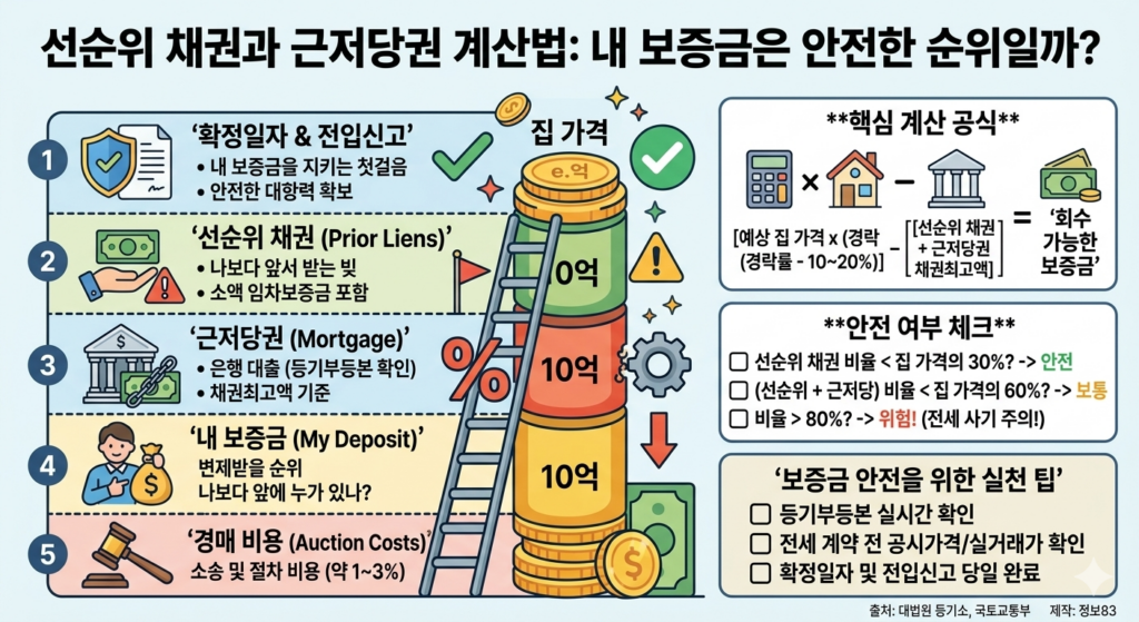 선순위 채권과 근저당권 계산법
