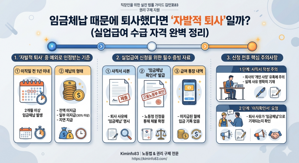 임금체납 퇴사 실업급여