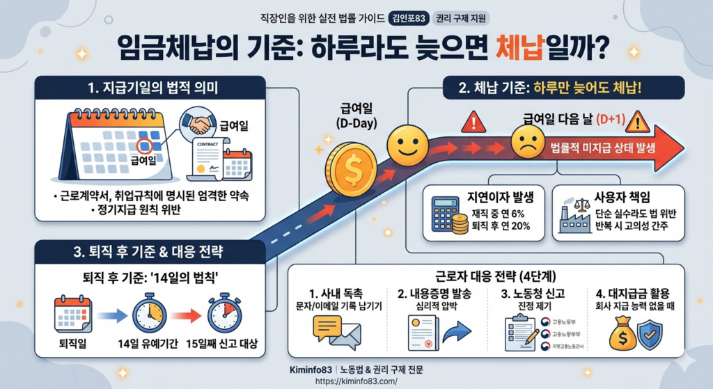 임금체납의 기준