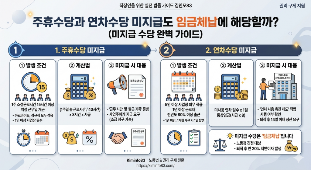 미지급 수당 임금체납 계산법 및 가이드