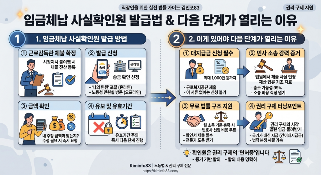 임금체납 사실확인원