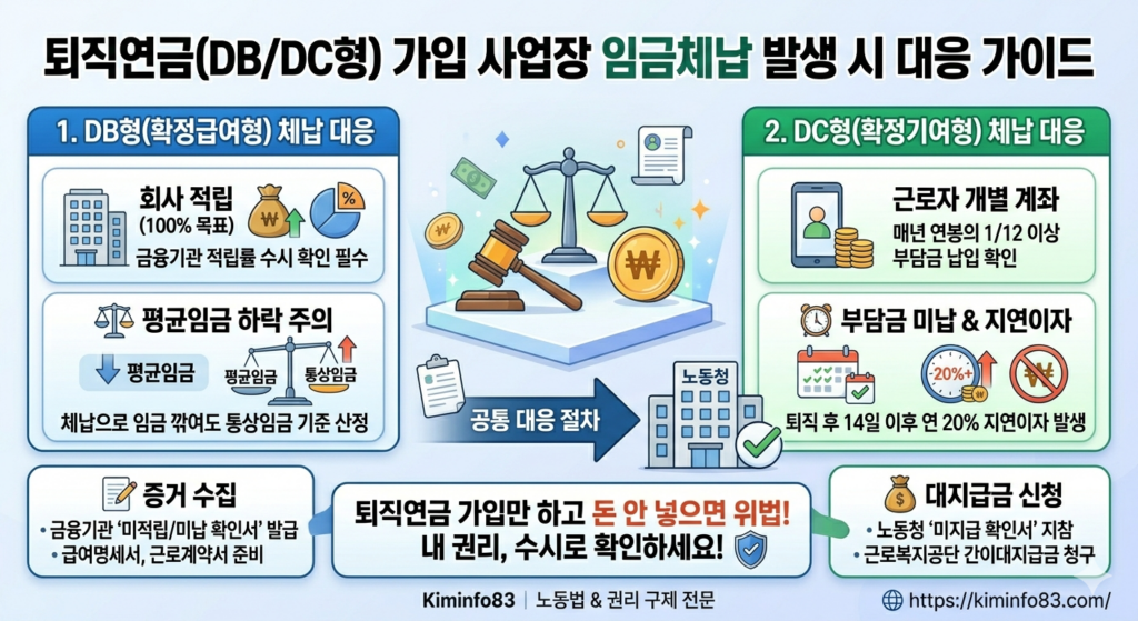 퇴직연금 가입 사업장 임금체납 발생 시 대응 가이드